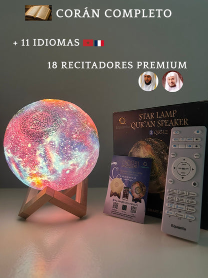 Reproductor Coránico Inteligente con Proyección LED.